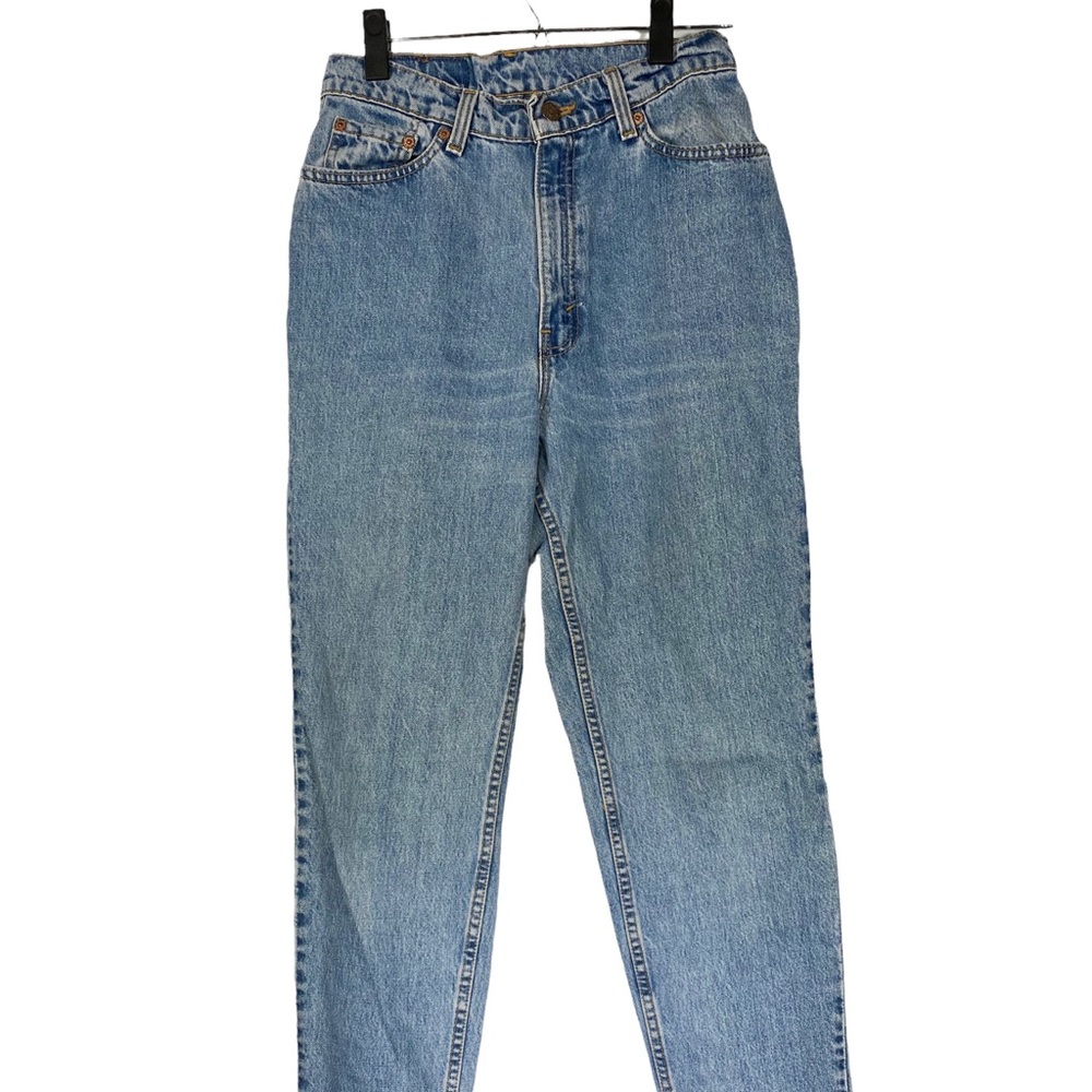 Vintage Levis 512 High Rise Denim Jeans Women 28x40 Size 11 Blue Med Tapered